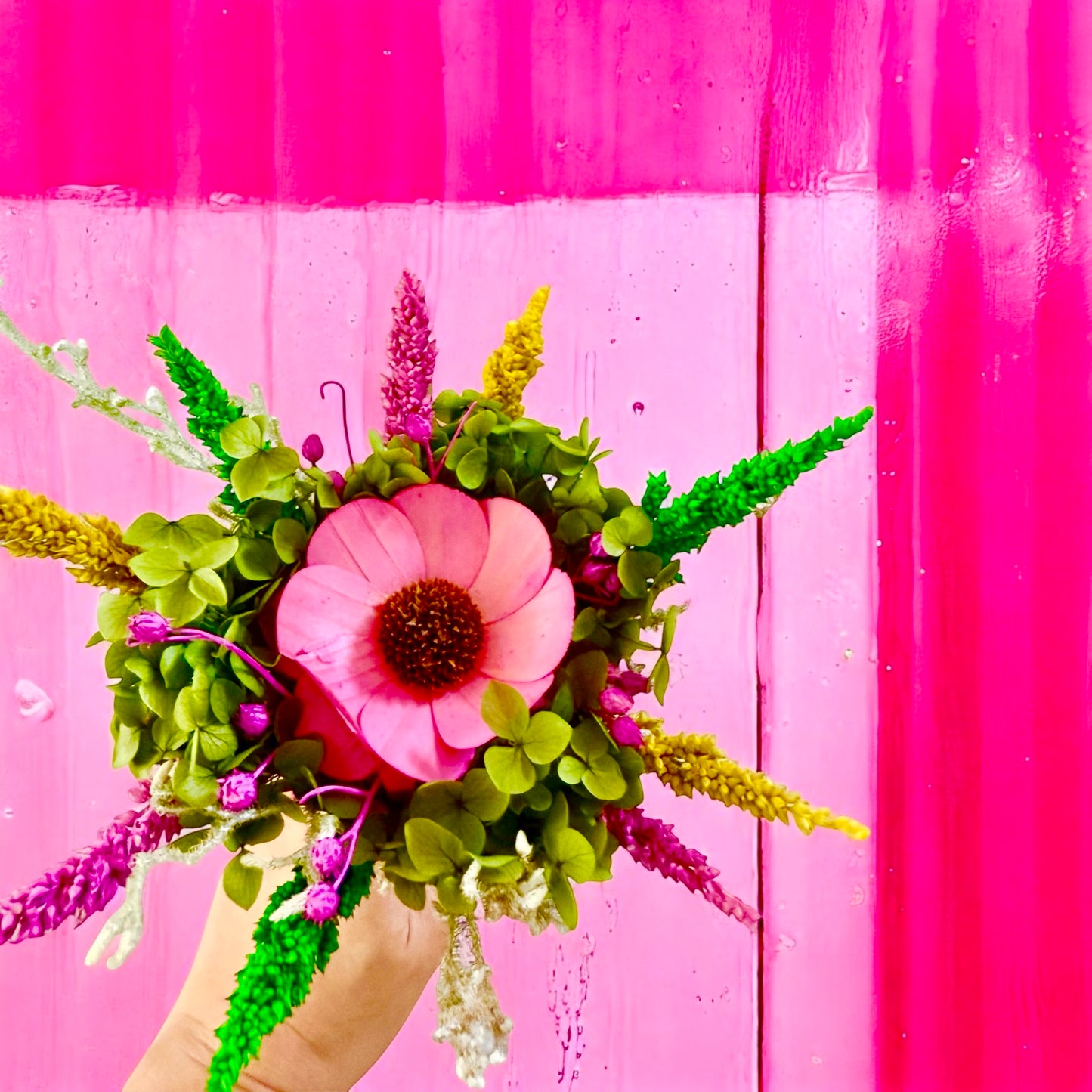 Pink Scented Dried Mini Bouquet